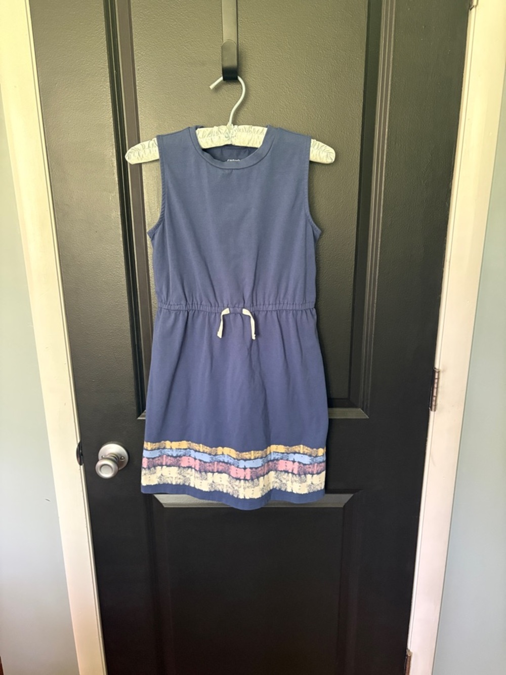 Carters size 12 blue tank dress with stripes